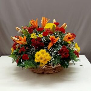 orange and yellow flower
