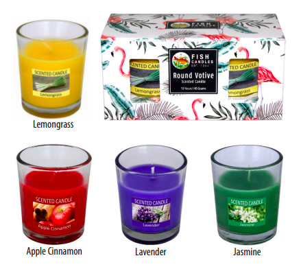 Scented Votive Glass Candle