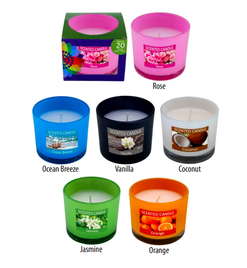 Decorative Murphy Glass Jar Scented Candle