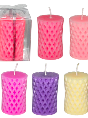 Decorative Netted Pillar Candle