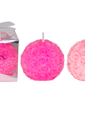 Decorative Rose Ball Candle