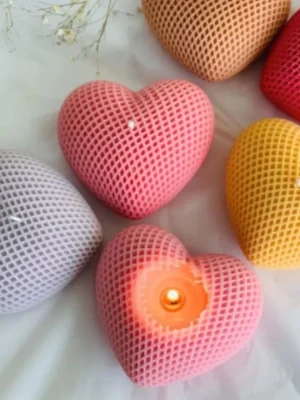 Heart Shaped Decorative Candle