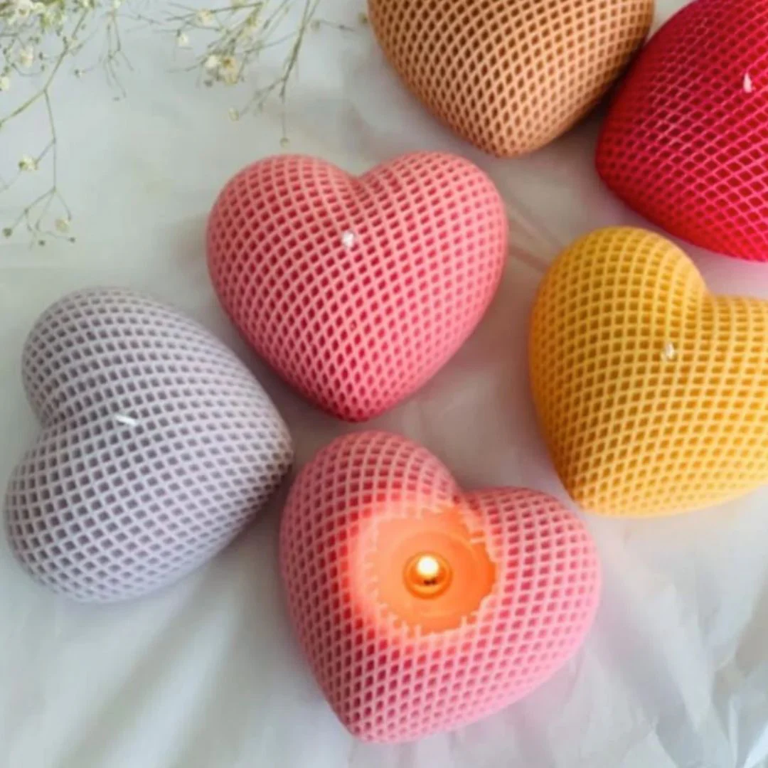 Heart Shaped Decorative Candle