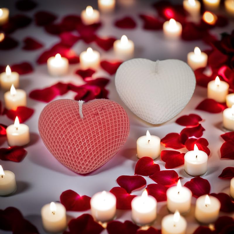 Heart Shaped Decorative Candle for Valentine day