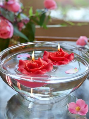 Rose Decorative Floating Candle