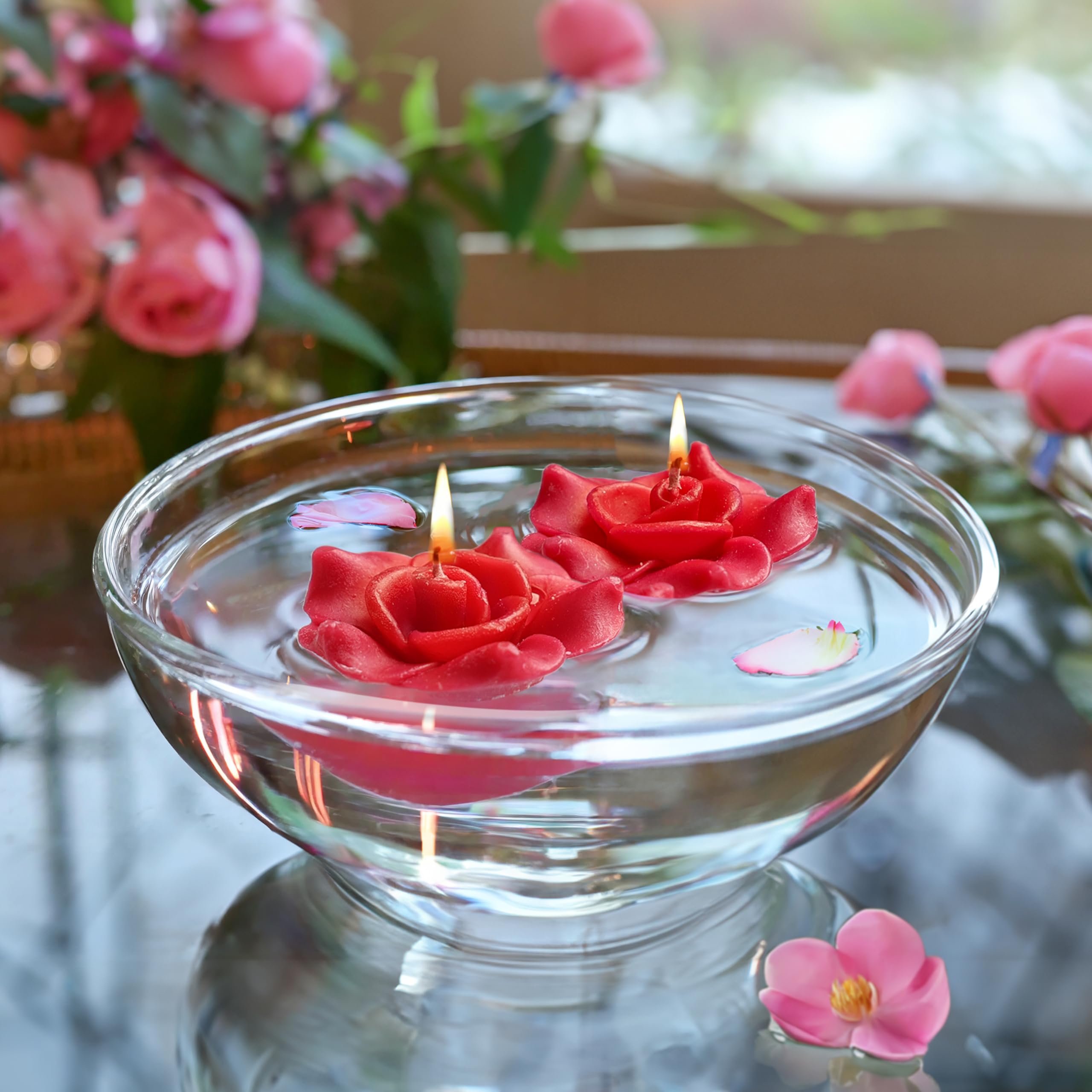 Rose Decorative Floating Candle