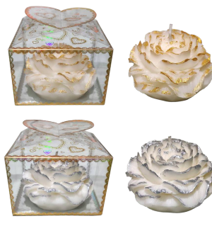 Peony Flower Decorative Candle