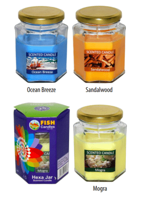 Scented Hexa Jar Candle