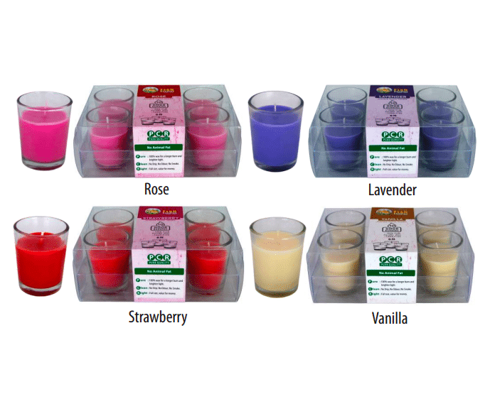 Mini Scented Votive Glass Candle