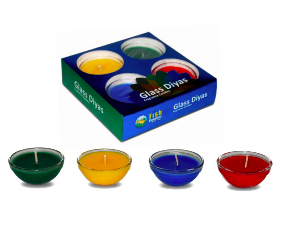 Glass Diya Candle