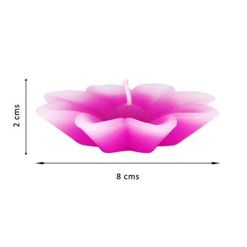 Decorative Floating Flower Candle Size