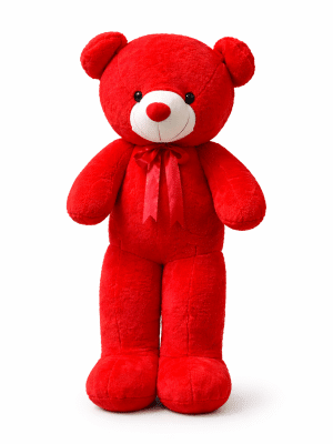 red teddy bear soft toy